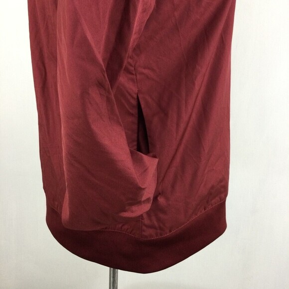 Nike Womens Varsity Style Light Windbreaker Jacket Burgundy Red Small AR3763-677 - Picture 9 of 16